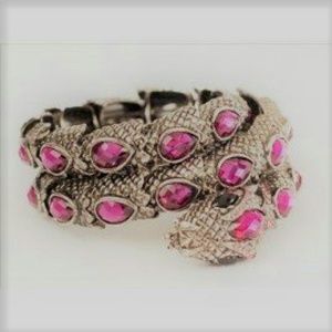 Wraparound Snake bracelet, pink